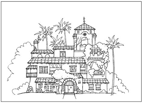 25+ Encanto House Coloring Page | TristonCatriona