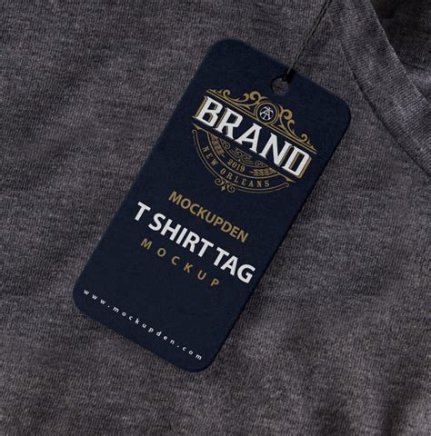 Free T Shirt Tag Mockup PSD Template - Mockup Den