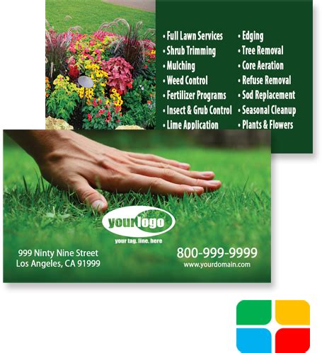 Design Landscaping Business Cards Samples - Free Printable Custom Landscaping Business Card ...