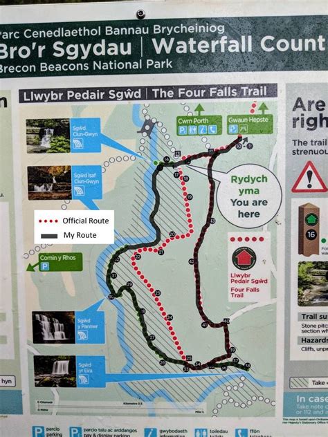 Visiting the Four Waterfalls Walk, Brecon Beacons [Route Map + Photos] | Brecon, Route map ...