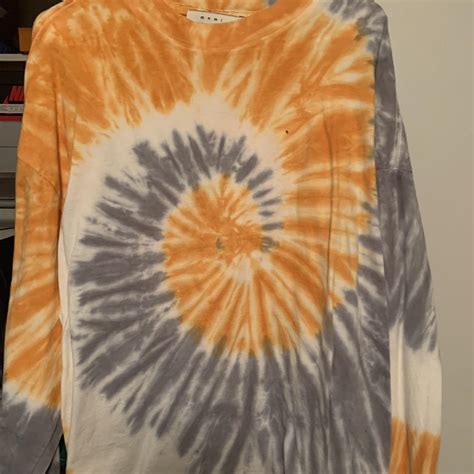 Mnml tie dye long-sleeve shirt - Depop