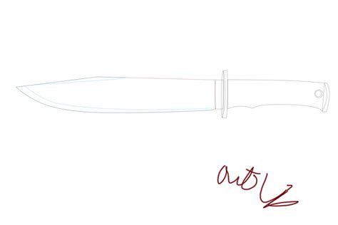 Bowie Knife Sketch by Vasun5 on DeviantArt