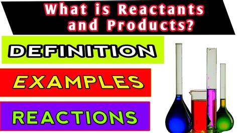 Chemical reactant and products || Definition of Reactants Products and Arrow || Science ...