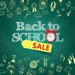 Back to school doodle style on black board background, vector Stock Vector Image by ...
