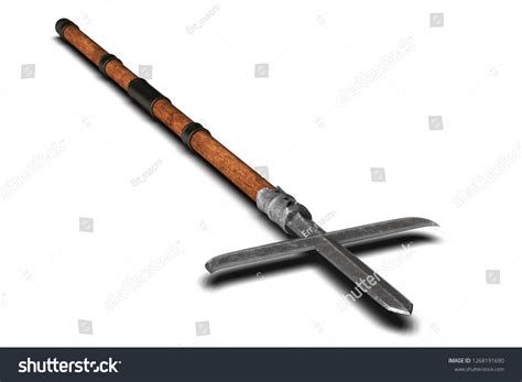 Jumonji Yari Traditional Japanese Weapon On Stock Illustration 1268191690 | Shutterstock