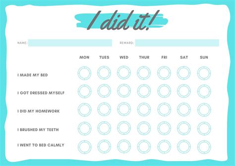 Odd Behavior Chart Adults : Chore Charts for Adults Elegant Chore Chat ...