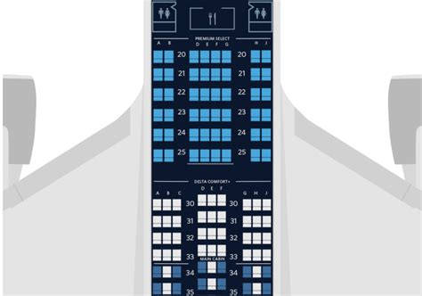 Delta Air Lines Reveals Airbus A350 Seat Map With Comfort+ - Simple Flying