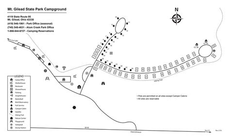 Mt Gilead State Park Campground Map - PARKVD