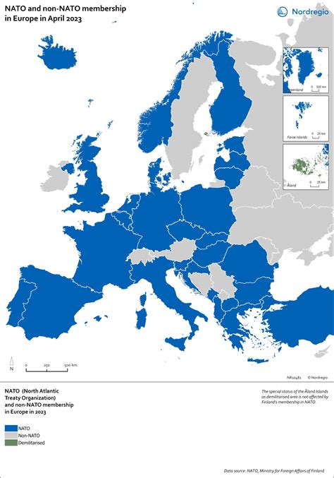 North Atlantic Countries Map