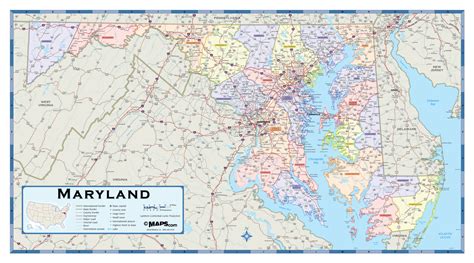 Printable Map Of Maryland