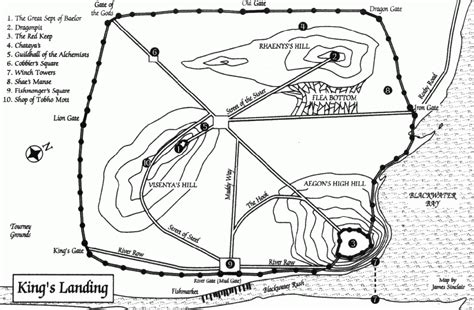 A Clash of Kings-Map of King's Landing - A Wiki of Ice and Fire