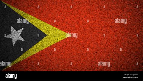 The East Timor flag Stock Photo - Alamy