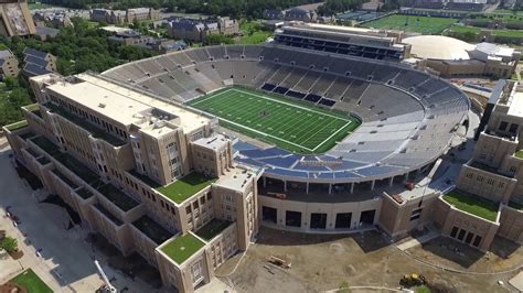 Notre Dame Football Stadium Construction update 7/23/17 - YouTube