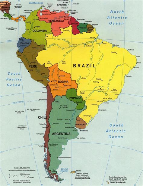 South America Countries List with their Capitals