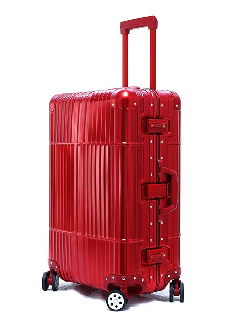 28" Aluminum Luggage (Red) - Newbee Fashion ® | Luggage red, Luggage ...