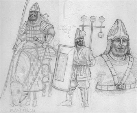 Sassanid doodles by deWitteillustration on DeviantArt