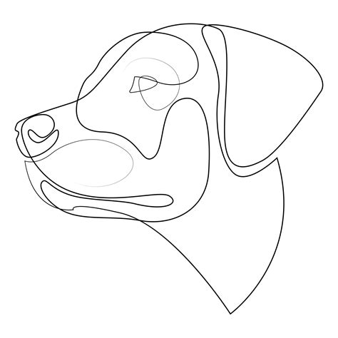 dog line drawing art - Ghislaine Wu