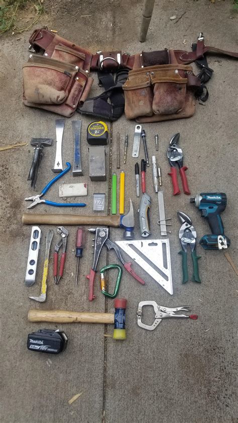 Lets make this a thing Architectural sheet metal worker tool belt : r/Tools