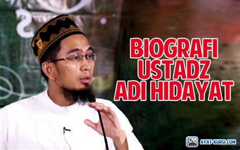 Biografi Ustadz Adi Hidayat - Siapa Sebenarnya?