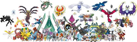 All Legendary Pokemon in PNG by DavidBksAndrade on DeviantArt