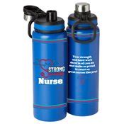 Strong Enough to Be a Nurse Royal Atlanta Stainless-Steel Water Bottle 32-Oz. | Positive Promotions