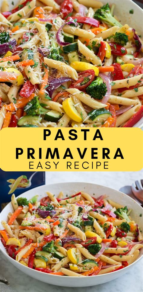 Pasta Primavera Easy Recipe - Trending Recipes