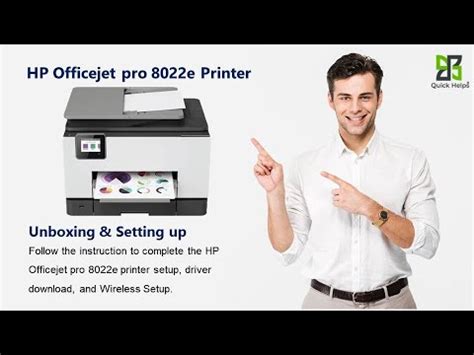 HP Officejet Pro 8022e printer setup | Unbox HP Officejet Pro 8022e printer | Wi-Fi setup - YouTube