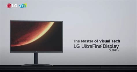 LG's latest 4K UltraFine monitor is its first with an OLED panel