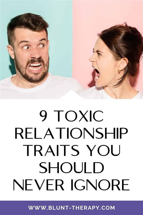 9 Toxic Relationship Traits You Should Never Ignore