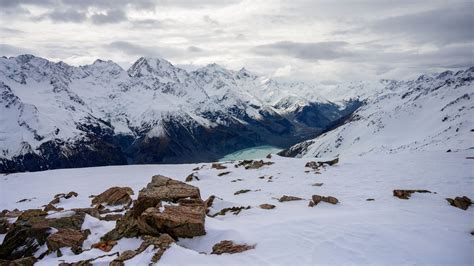 Aoraki/Mount Cook from the air, New Zealand