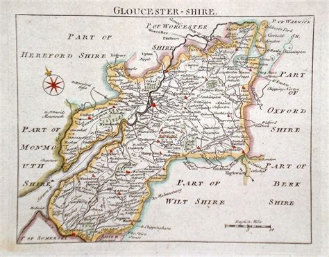 Antique Maps of Gloucestershire