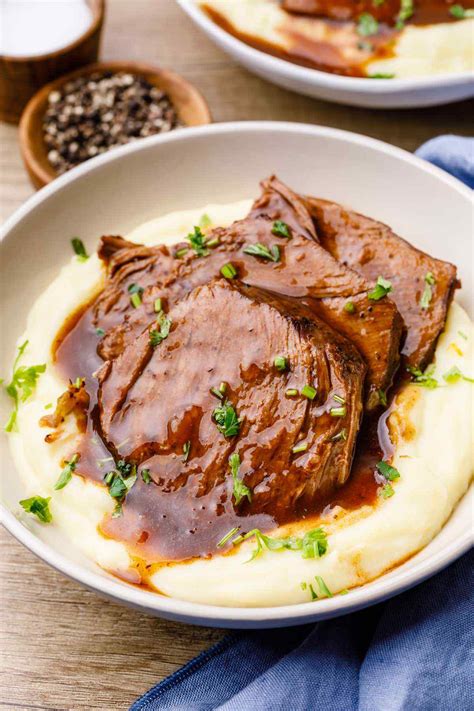 Easy Keto Instant Pot Chuck Roast with Red Wine Gravy - Miss Wish