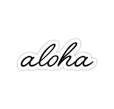 aloha Sticker by daburrows | Aloha sticker, Tshirt art, Stickers