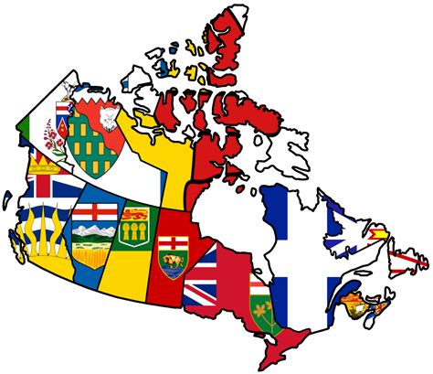 Canadian Provinces - Flag Map by HeerSander on DeviantArt