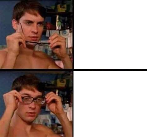 Peter Parker's Glasses Blank Template - Imgflip