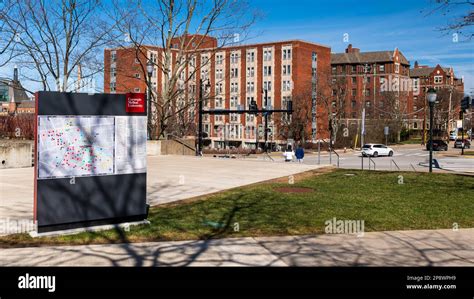 A campus map and Morewood Gardens, dormitories on the Carnegie Mellon ...