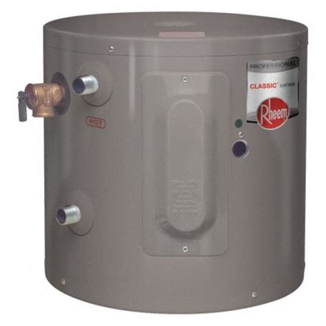 RHEEM Residential Mini Tank Water Heater, 6.0 gal Tank Capacity, 120V, 2,000 W Total Watts ...