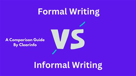 Difference between Formal & Informal Writing With Examples