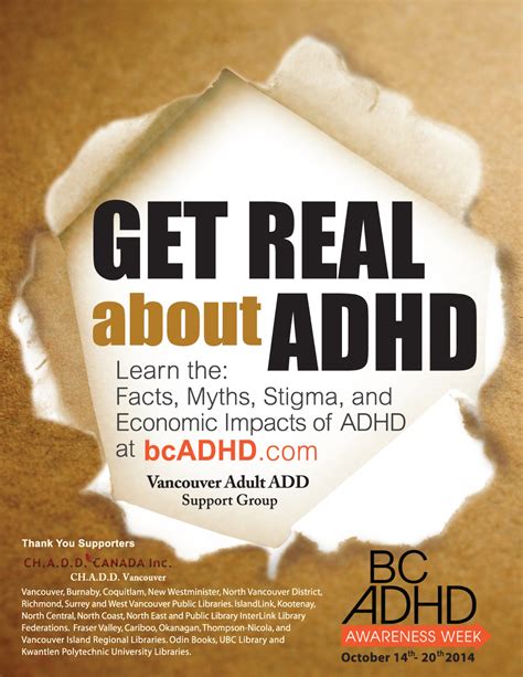 Download Our ADHD Awareness Week Posters And Brochures. Please Share Widely. - BC ADHD