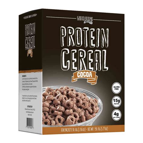 Protein Cereal, Low Carb Cereal, High Protein Cereal, 15g Protein, 4g Net Carbs, High ...