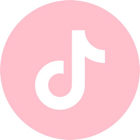 Pink tiktok 3 icon - Free pink social icons