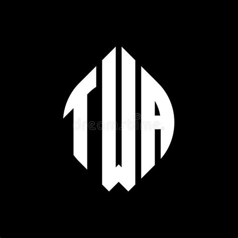 TWA Circle Letter Logo Design with Circle and Ellipse Shape. TWA Ellipse Letters with ...