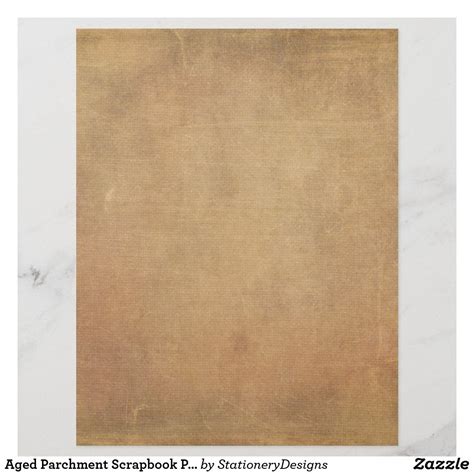 Aged Parchment Scrapbook Paper | Zazzle