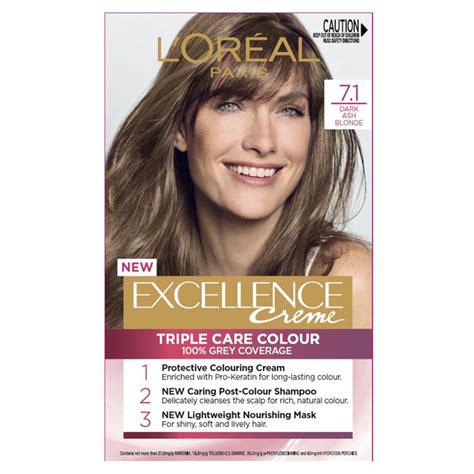 Buy Loreal Excellence 7.1 Dark Ash Blonde New Online at Chemist Warehouse®