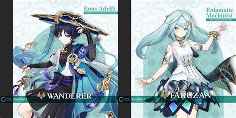 Official Character Banners For Genshin Impact’s Wanderer And Faruzan ...