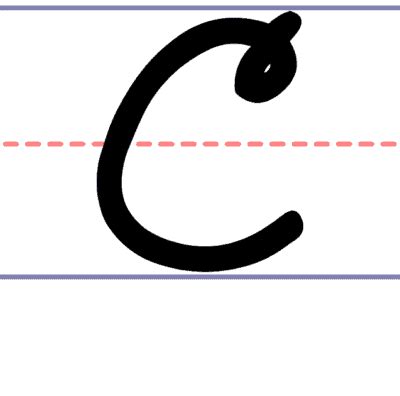 How to Write a Cursive Uppercase C