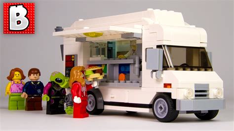 Lego Custom Food Truck MOC Nation Set | Unbox Build Time Lapse Review - YouTube