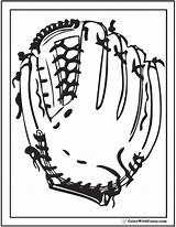 Baseball Glove Coloring Pages sketch template