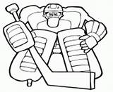 Drawn Hockey Goalie Coloring Pages sketch template