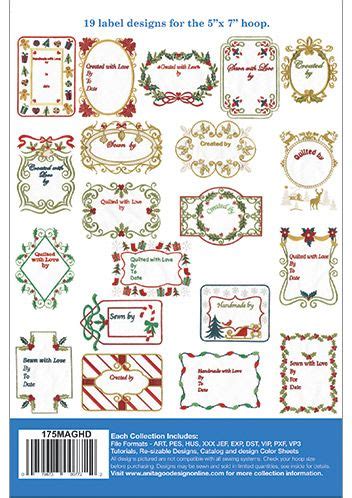 Christmas Quilt Labels | Machine Embroidery Designs | Quilt labels, Christmas quilt, Quilts